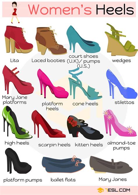 high heels types.